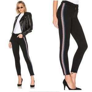 MOTHER $258 The Looker High Rise Guilty Glitter Race Jeans 25 🎇